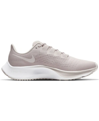 Shop Nike Women's Air Zoom Pegasus 37 Running Sneakers From Finish Line In Champagne, Barely Rose