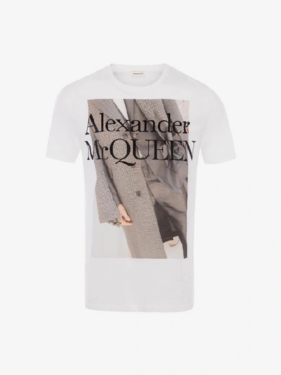 Shop Alexander Mcqueen Atelier Print T-shirt In White