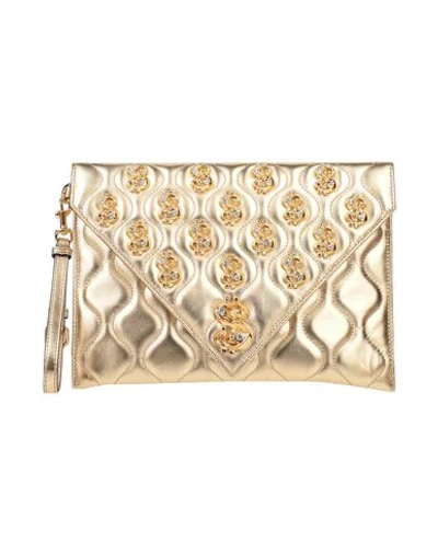 Shop Moschino Handbags In Gold