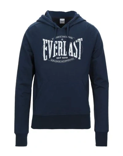 Shop Everlast Hooded Sweatshirt In Dark Blue