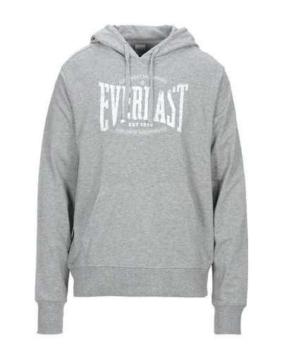 Shop Everlast Hooded Sweatshirt In Light Grey