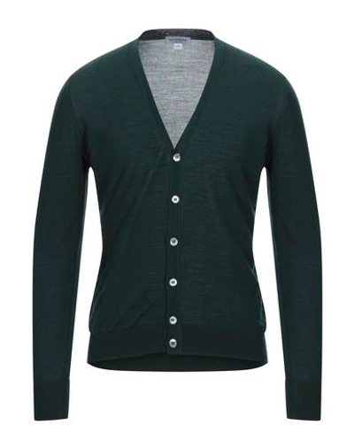 Shop Vengera Cardigan In Dark Green