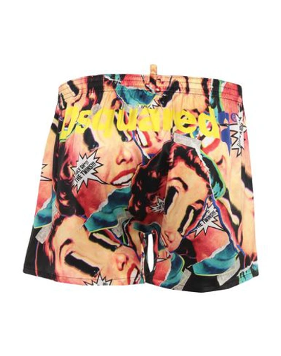 Shop Dsquared2 Boxers In Light Yellow