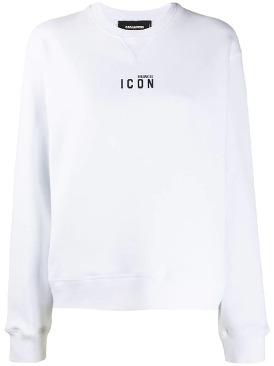 Shop Dsquared2 Icon Print Sweatshirt In White