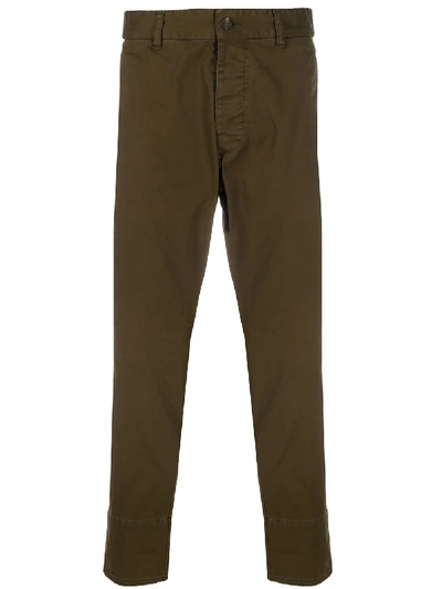 Shop Dsquared2 Slim-fit Cropped Trousers In Green