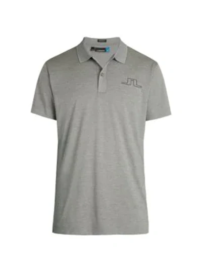 Shop J. Lindeberg Alan Regular-fit Technical Jersey Polo In Stone Grey