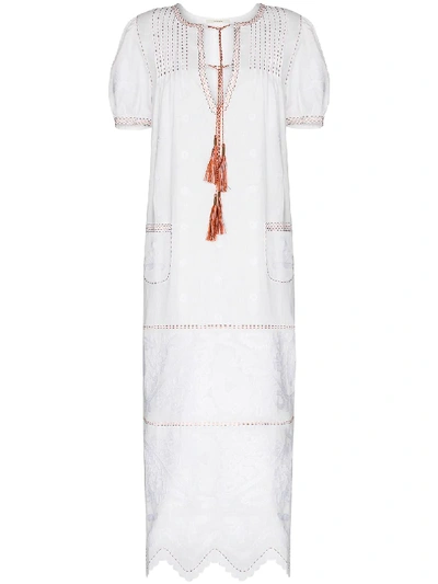 Shop Vita Kin Rushka Midi Dress In White