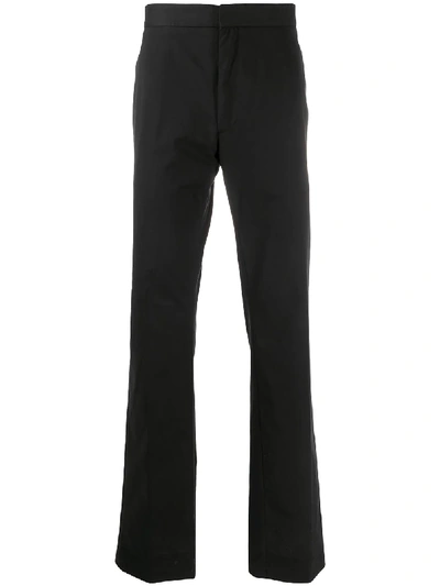 Shop The Row Straight Leg Trousers In Black