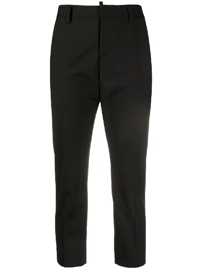 Shop Dsquared2 Slim-fit Cropped Trousers In Black