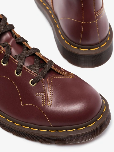 Shop Dr. Martens' Red Church Leather Boots