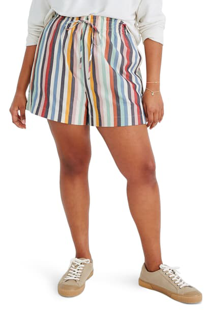 striped pull on shorts