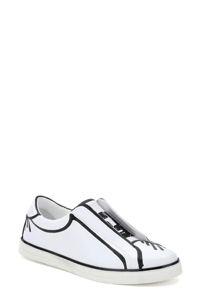 Shop Fendi X Joshua Vides Ff Logo Slip-on Sneaker In White