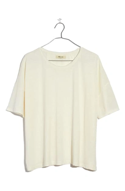 Shop Madewell Raw Edge Hangout T-shirt In Lighthouse