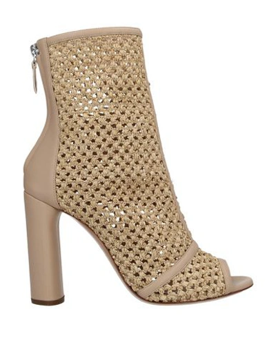 Shop Casadei Ankle Boot In Beige