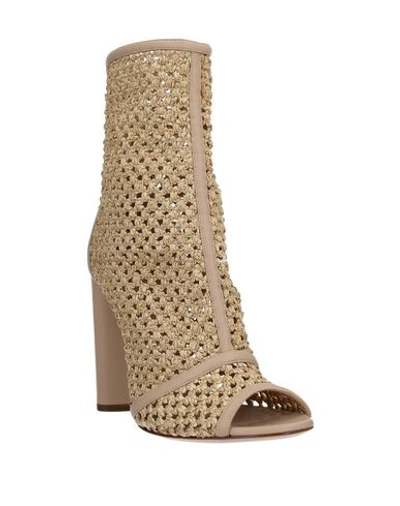 Shop Casadei Ankle Boot In Beige