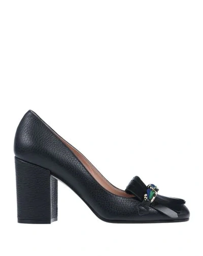 Shop Pollini Loafers In Black