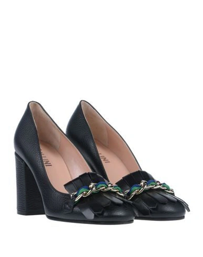 Shop Pollini Loafers In Black