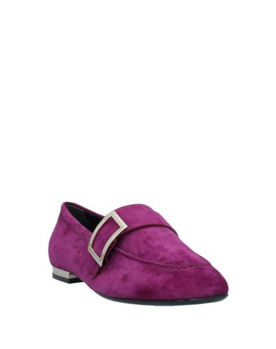 Roger Vivier Loafers In Deep Purple