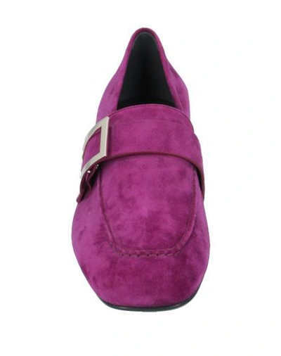 Roger Vivier Loafers In Deep Purple