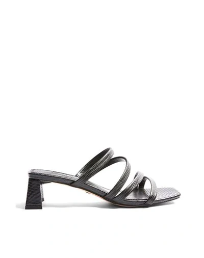 Shop Topshop Sandals In Black