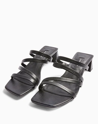 Shop Topshop Sandals In Black