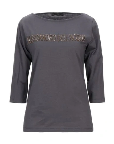 Shop Alessandro Dell'acqua T-shirt In Lead