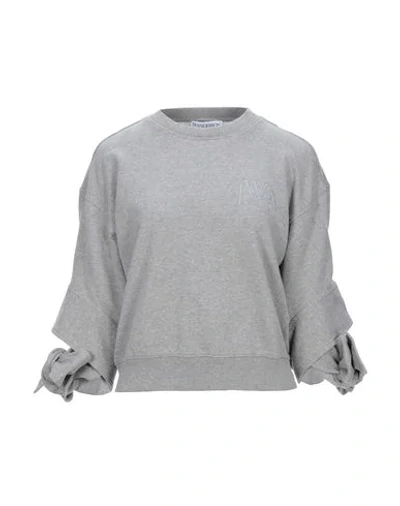 Shop Jw Anderson Sweatshirts In Light Grey