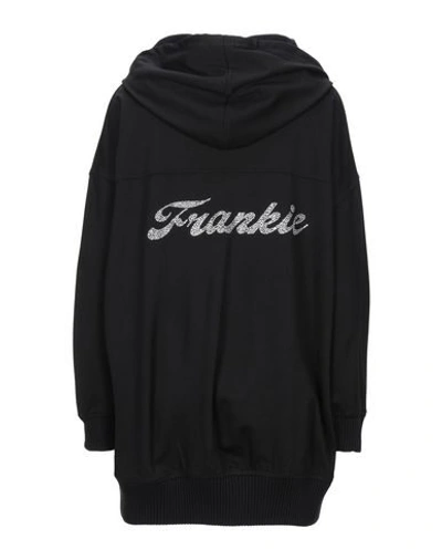 Shop Frankie Morello Woman Sweatshirt Black Size Xs Viscose, Nylon, Elastane