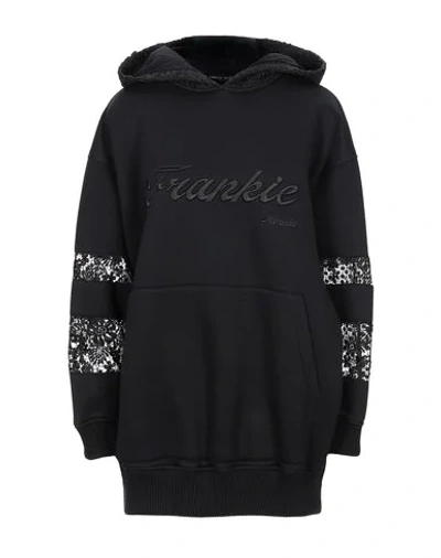 Shop Frankie Morello Woman Sweatshirt Black Size S Modal, Polyester