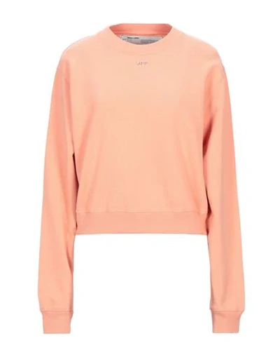 Shop Off-white Sweatshirt In Apricot
