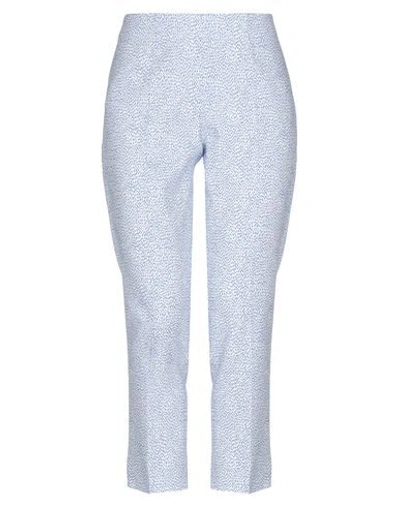 Shop Piazza Sempione Casual Pants In Pastel Blue