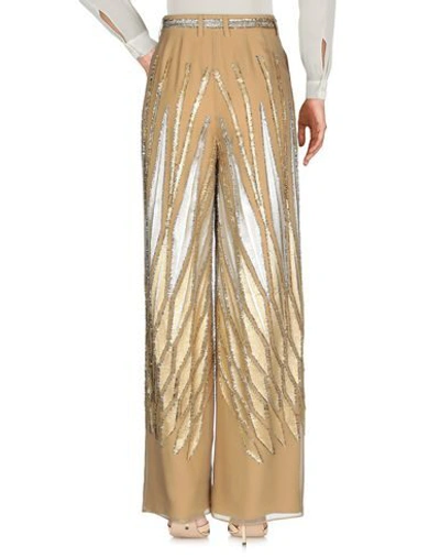 Shop Alberta Ferretti Pants In Camel