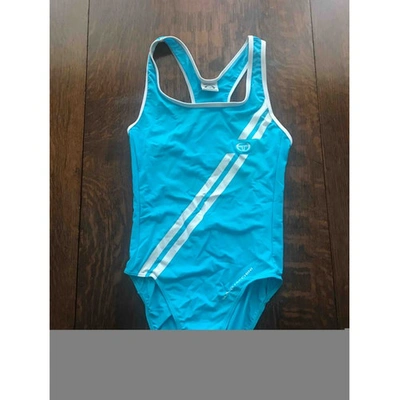 Pre-owned Sergio Tacchini One-piece Swimsuit In Turquoise