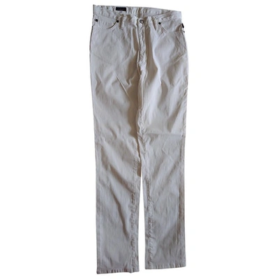 Pre-owned Christian Lacroix Large Pants In White