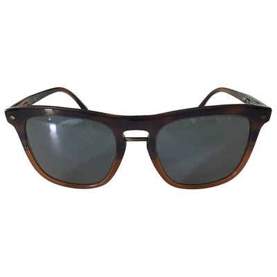 Pre-owned Giorgio Armani Brown Sunglasses