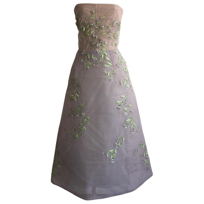 Pre-owned Monique Lhuillier Purple Glitter Dress
