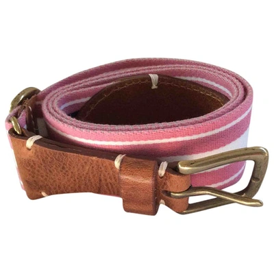 Pre-owned Tommy Hilfiger Belt In Pink