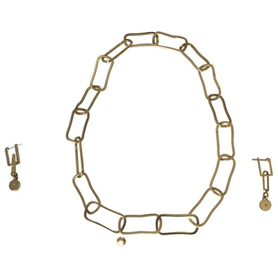 Pre-owned Monica Vinader Yellow Gold Plated Jewellery Set