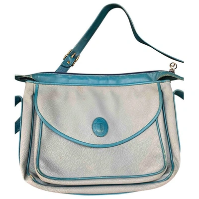 Pre-owned Trussardi Blue Leather Handbag