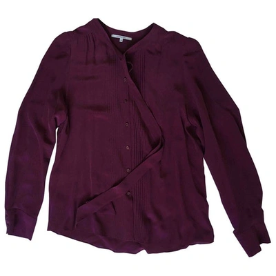 Pre-owned Gerard Darel Silk Shirt In Purple