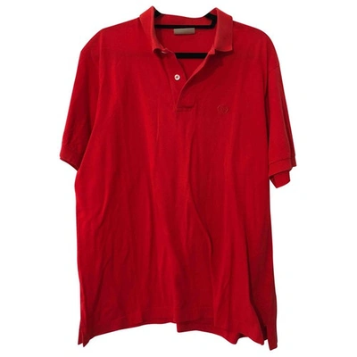 Pre-owned Sergio Tacchini Red Cotton Polo Shirts