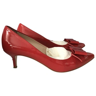 Pre-owned Roberto Festa Patent Leather Heels In Red