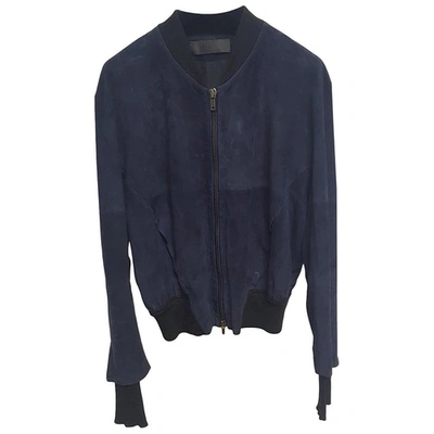 Pre-owned Haider Ackermann Navy Suede Jacket