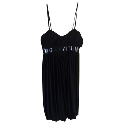 Pre-owned Versace Jeans Dress In Black