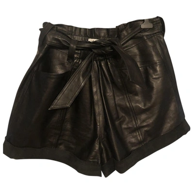 Pre-owned Iro Fall Winter 2019 Black Leather Shorts
