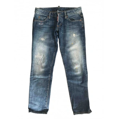 Pre-owned Dsquared2 Straight Jeans In Blue