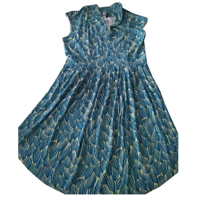 Pre-owned Siyu Turquoise Dress
