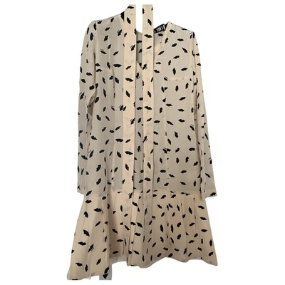 Pre-owned Sonia Rykiel Ecru Silk Dress