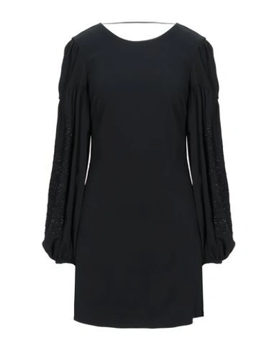 Shop Wandering Woman Mini Dress Black Size 4 Viscose, Elastane