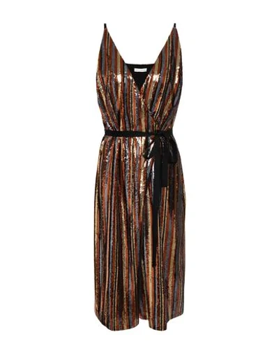 Shop Robert Rodriguez 3/4 Length Dresses In Brown
